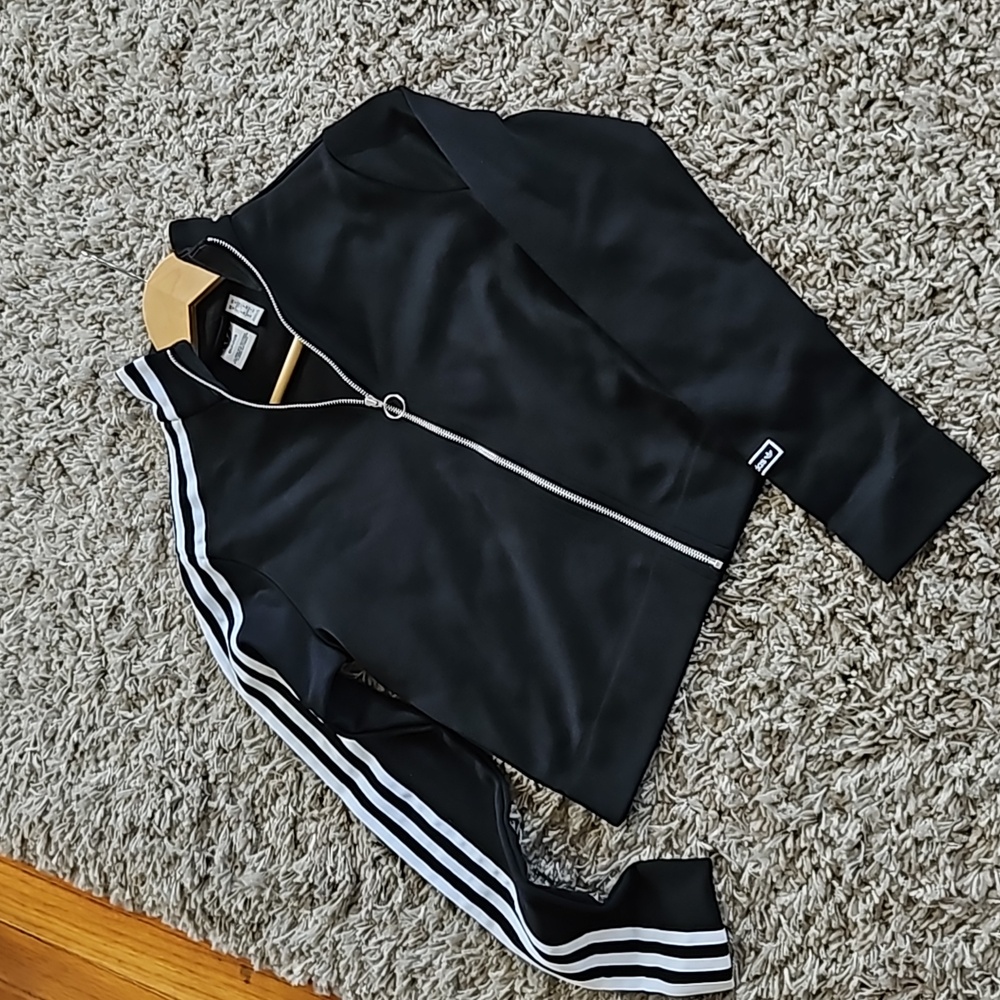 ADIDAS Crop Zip Up- so cute!